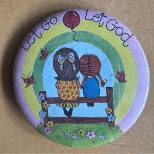 Vintage Let Go & Let God pin